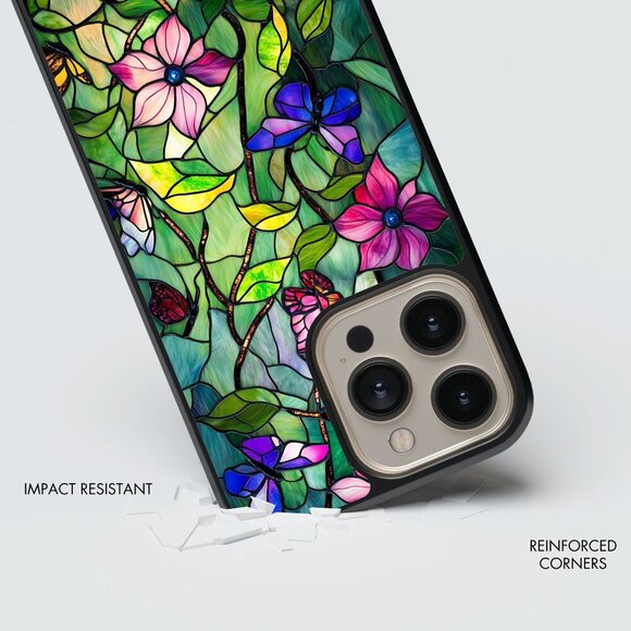 Floral Phone Cover – iPhone 16, 15 Pro, 14, Galaxy S25, S24, S24 Ultra, Pixel 9 - Picture 4 of 9